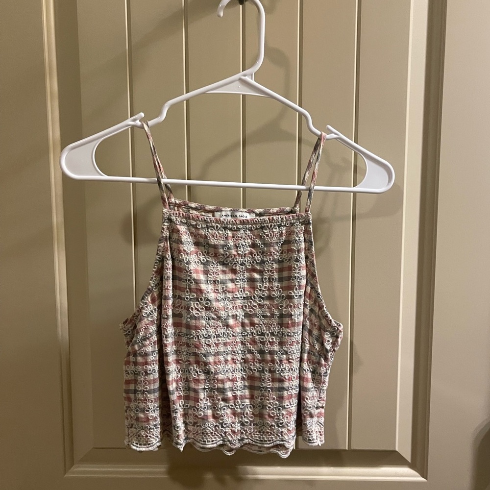 American Eagle Crop Top Spaghetti Strap